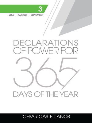 cover image of Declarations of Power For 365 Days of the Year, Volume 3